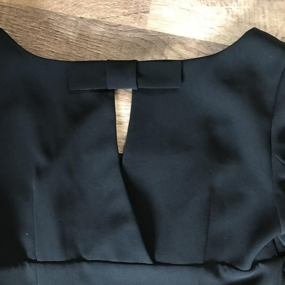 Ann Taylor black bow back square neck dress - Picture 5 of 6
